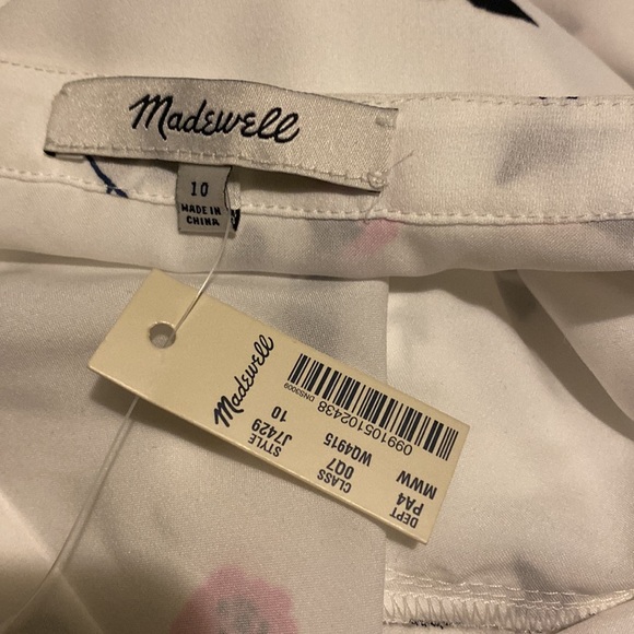 New Madewell Daylily Pintuck Dress in Sweet Blossoms size 10 floral - Picture 4 of 5